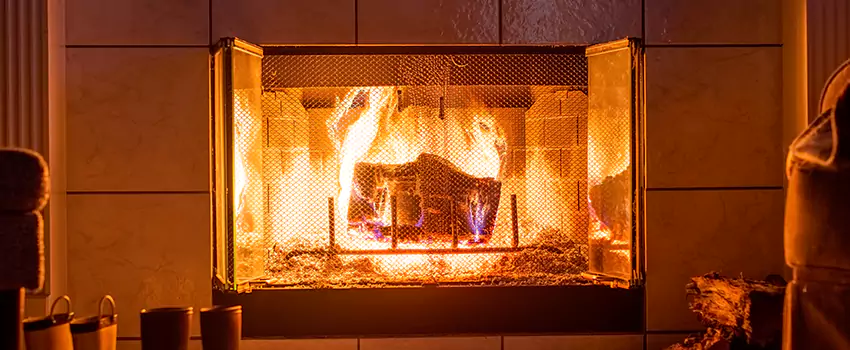 Mendota Hearth Landscape Fireplace Installation in North Canton, Ohio
